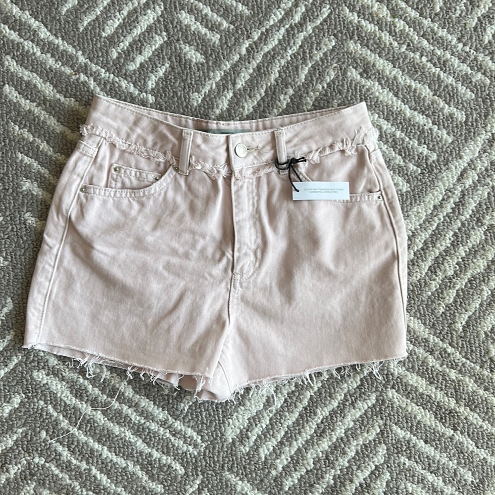 NWT TOPSHOP Moto Mom high rise short